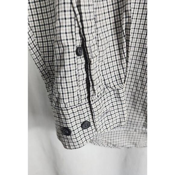 Eddie Bauer plaid check Long Sleeve button up shirt top XL Tall - Picture 4 of 6